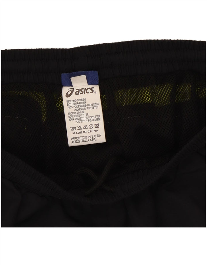 Shorts esportivos femininos Asics UK 12 médio preto colorblock poliéster