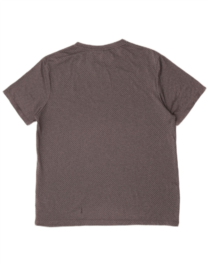 Camiseta masculina Fila grande poliéster cinza