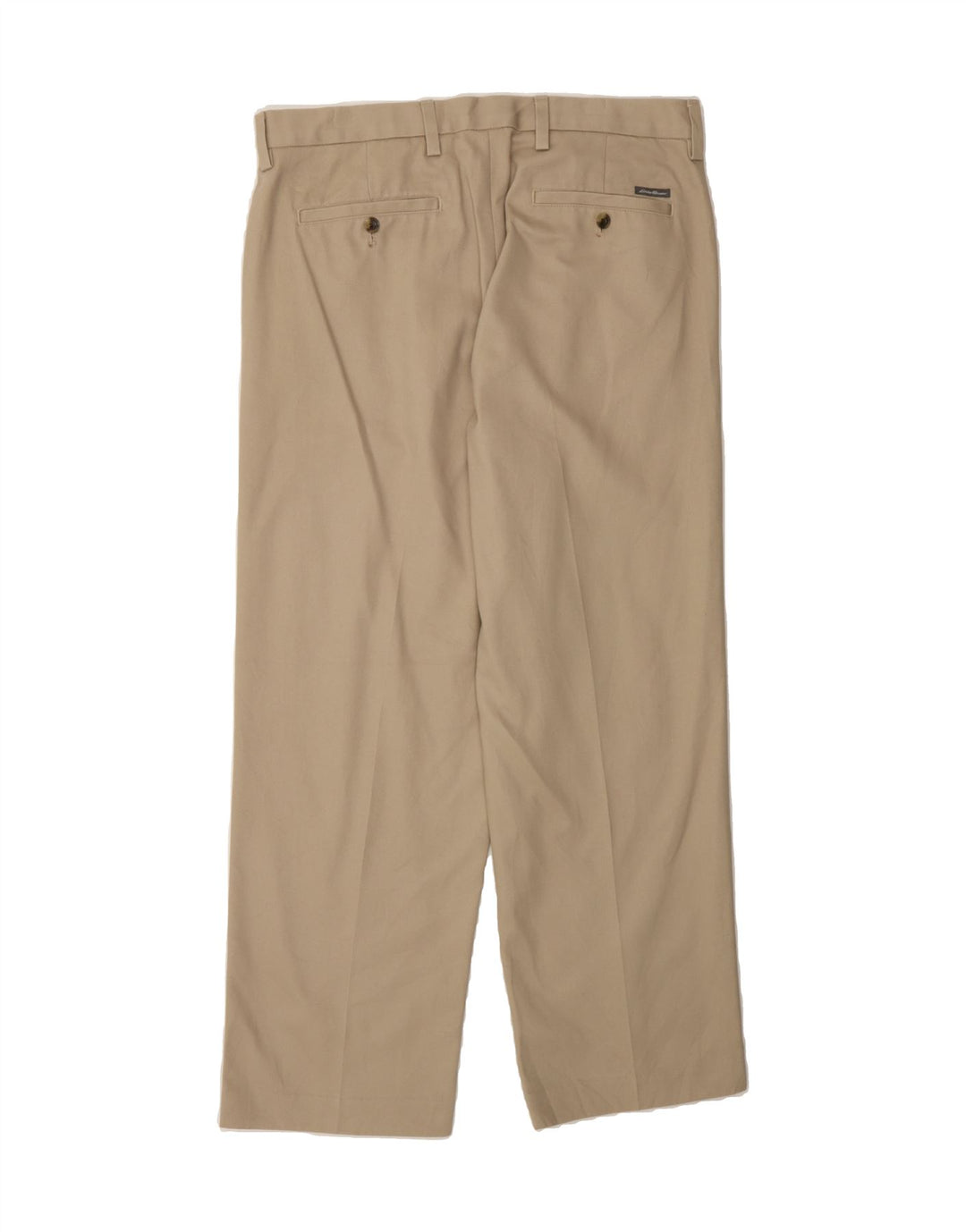 EDDIE BAUER Mens Straight Chino Trousers W34 L30 Beige Cotton Vintage Eddie Bauer and Second-Hand Eddie Bauer from Messina Hembry 