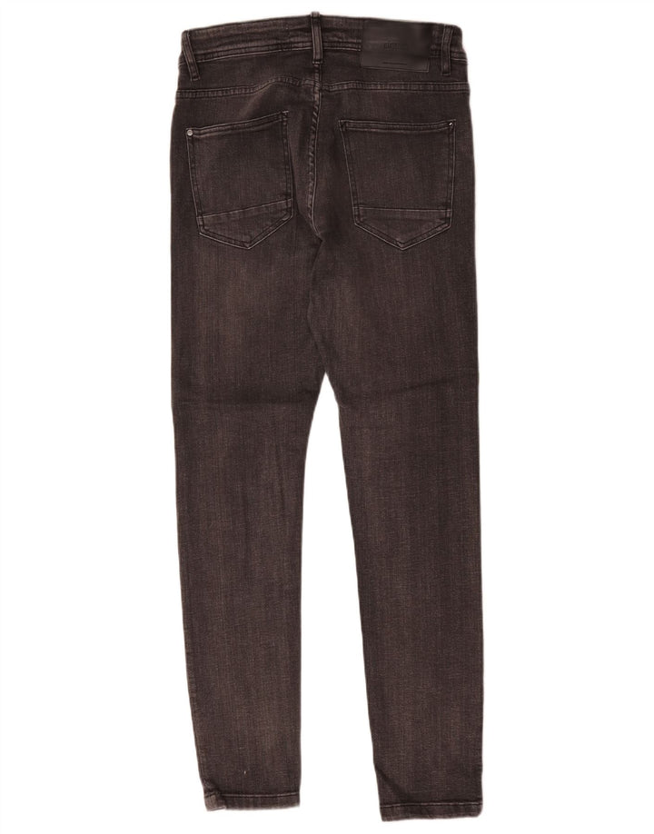Zara Mens Slim Jeans EU 40 Médio W31 L28 Cinza Algodão