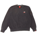 NIKE Womens Oversized Sweatshirt Jumper UK 16 Grande Azul Marinho Algodão
