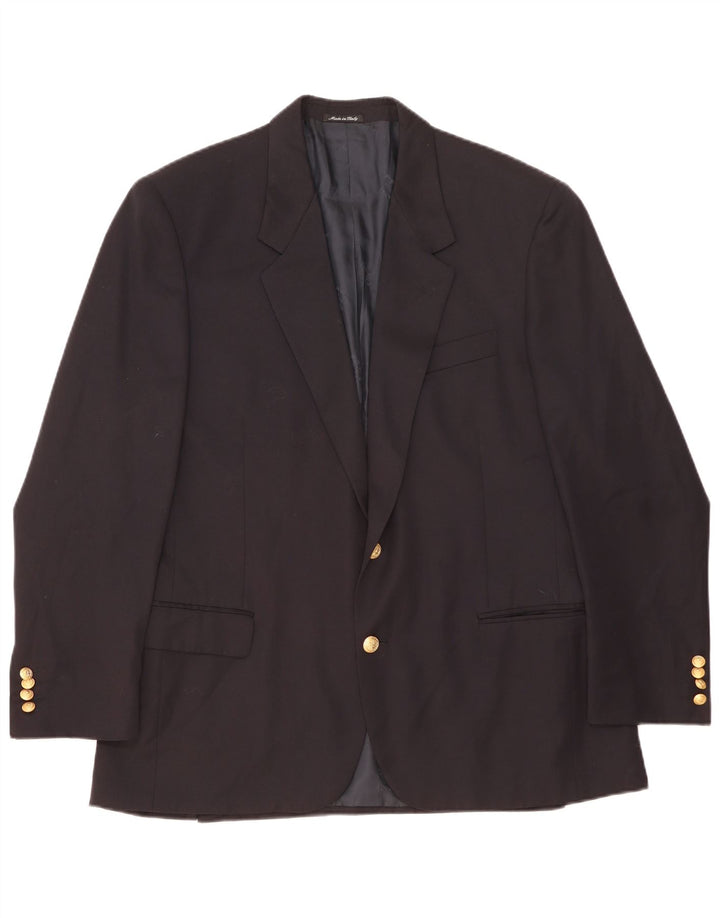 Jaqueta blazer masculina Paul & Shark com 2 botões IT 54 2XL azul marinho nova lã