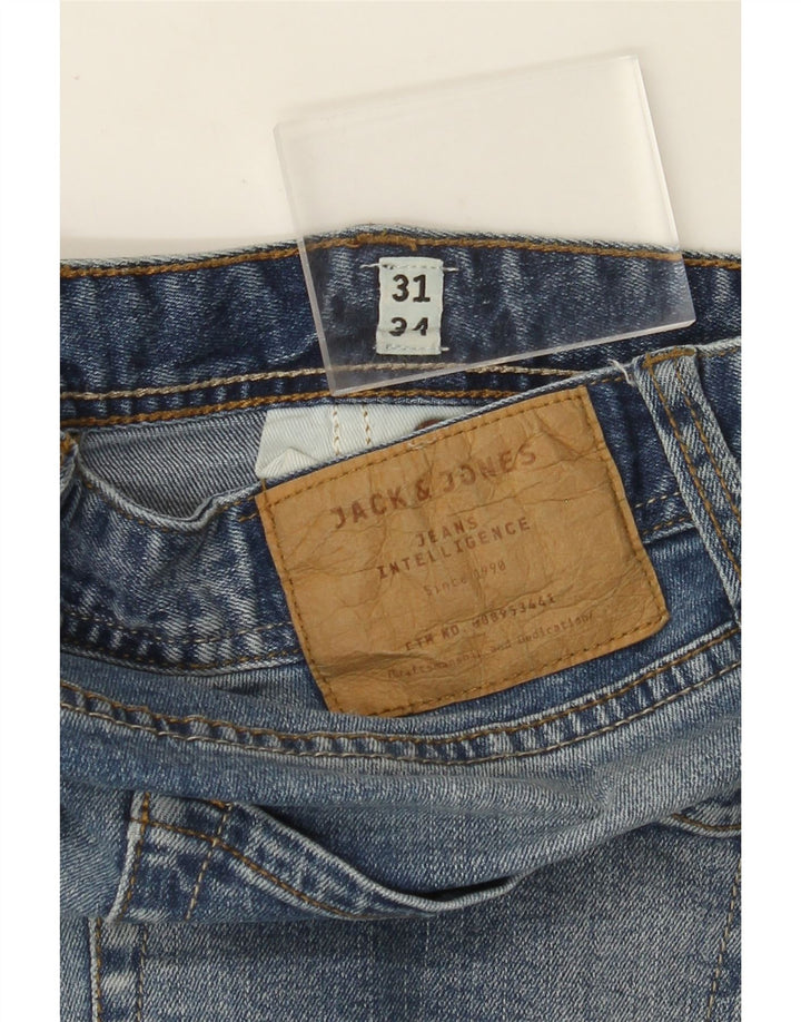 JACK & JONES Masculino Tim Slim Jeans W31 L31 Azul Algodão
