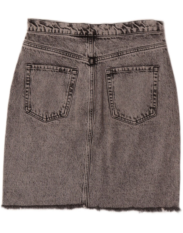 Saia jeans feminina Zara grande W30 cinza