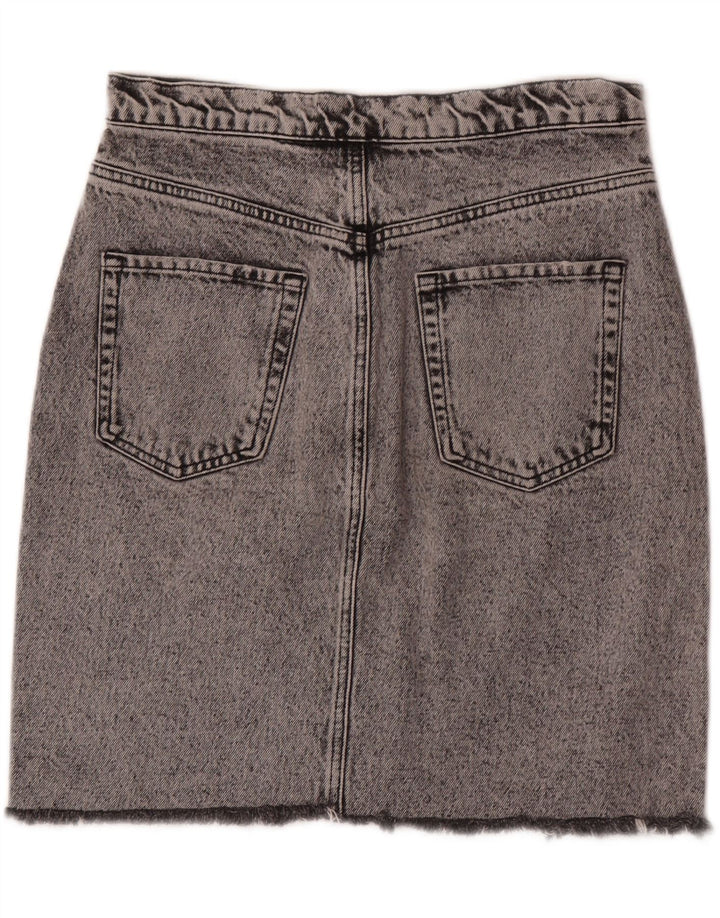 Saia jeans feminina Zara grande W30 cinza