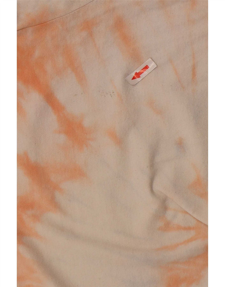 Top gráfico masculino Carhartt manga comprida pequeno algodão tie-dye multicolorido