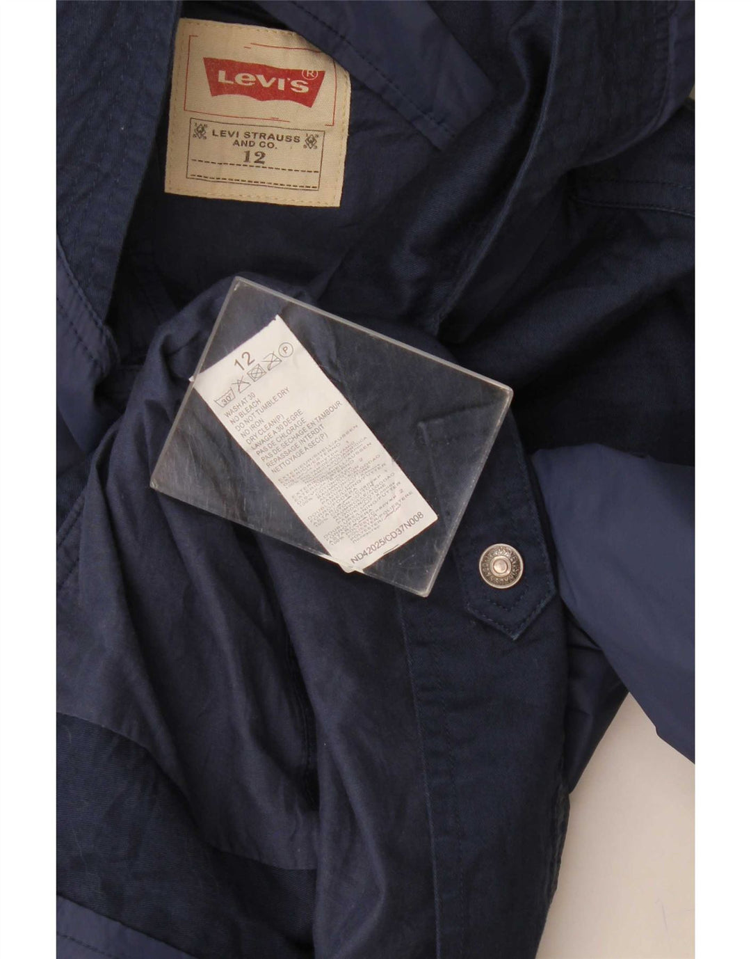 Jaqueta bomber com capuz gráfico Levi's Boys 11-12 anos azul marinho colorblock