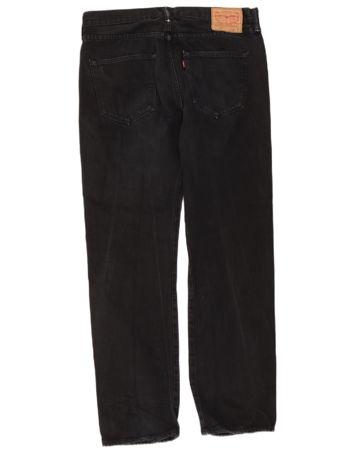 Levi's Masculino 501 Straight Jeans W34 L32 Azul Marinho Algodão