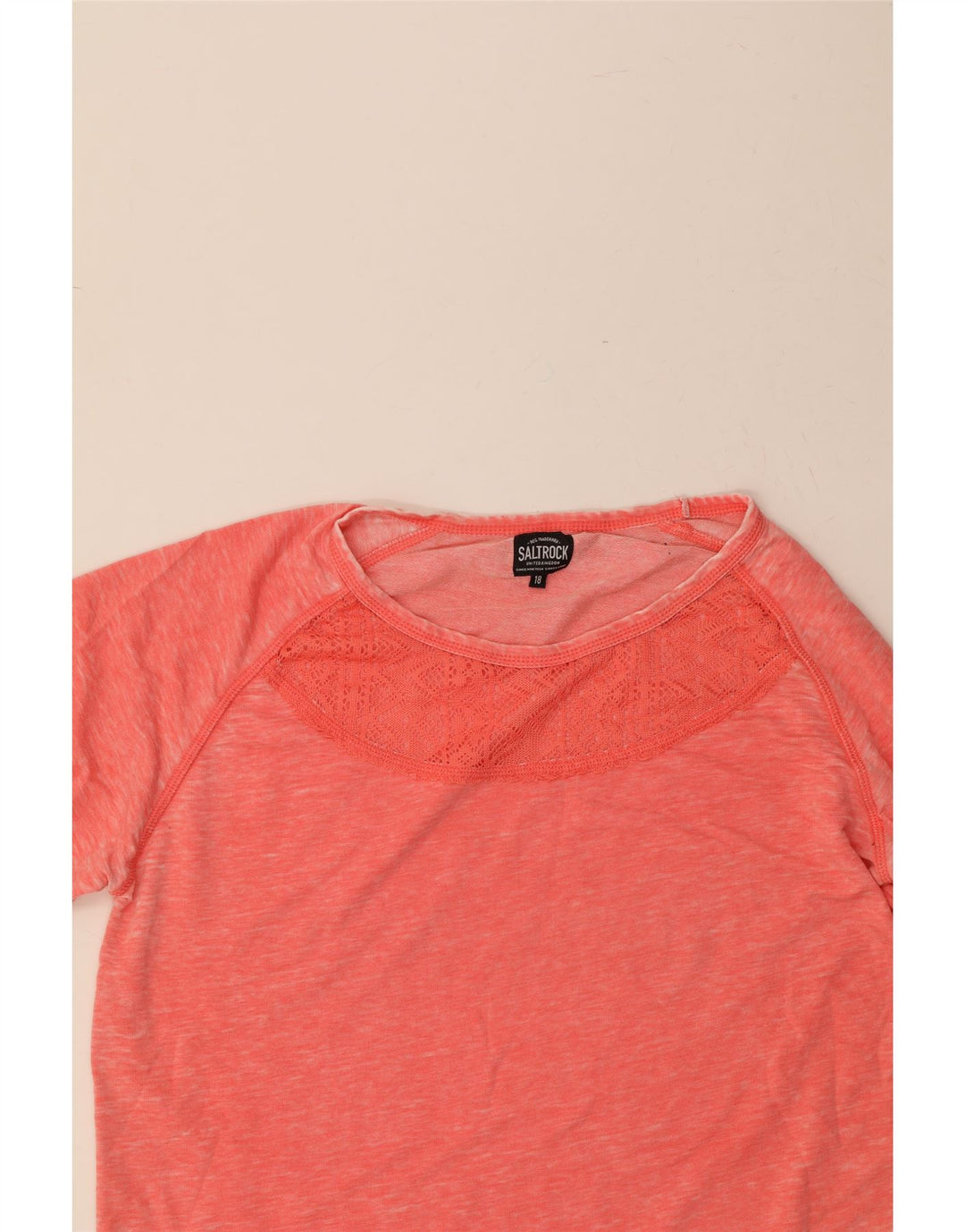 SALTROCK Womens Sweatshirt Jumper UK 18 XL Pink Cotton Vintage Saltrock and Second-Hand Saltrock from Messina Hembry 