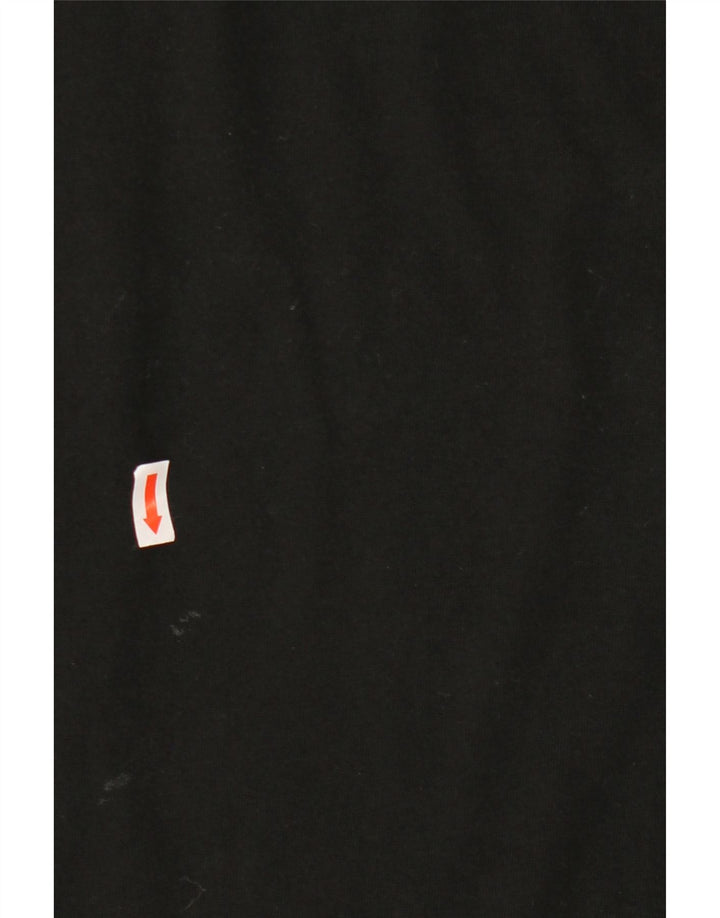 Lacoste Mens Top Manga Longa Tamanho 5 Grande Algodão Preto