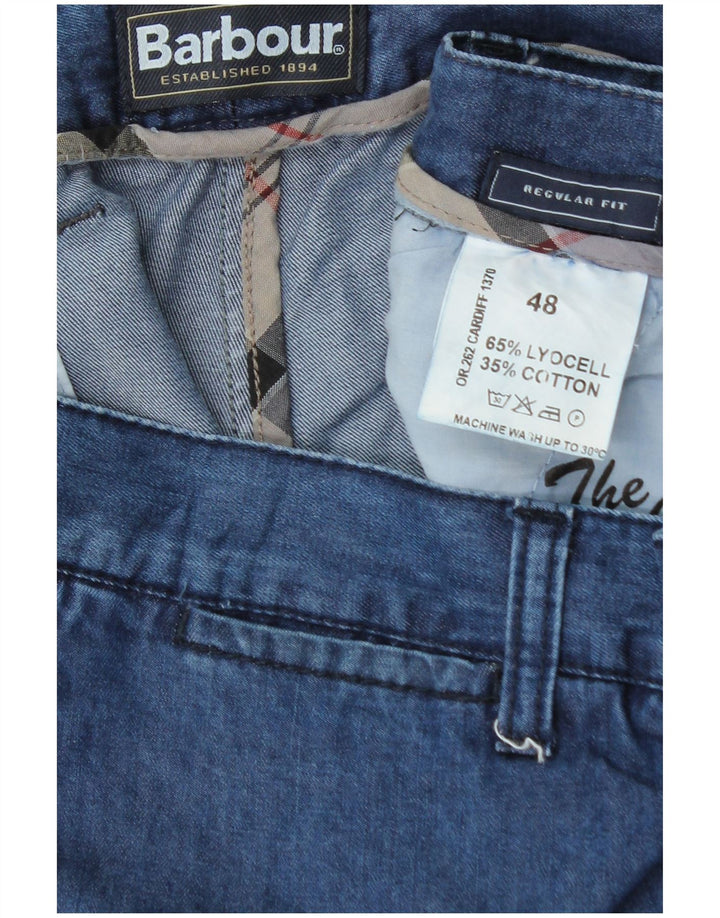 Jeans feminino Barbour Regular Fit Straight XL W36 L27 Azul Lyocell