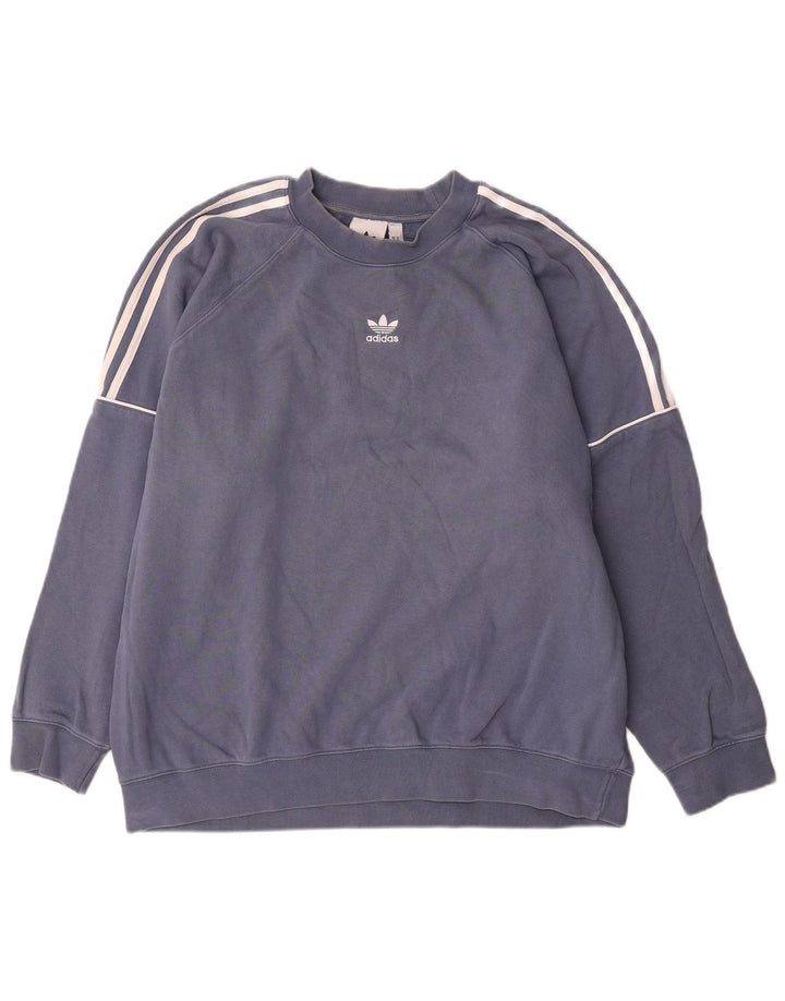 Adidas Mens Moletom Jumper XL Azul Marinho Algodão