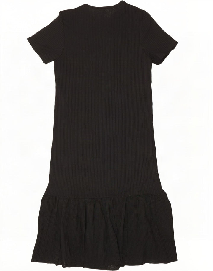 Vestido maxi feminino Zara Reino Unido 10 pequeno preto