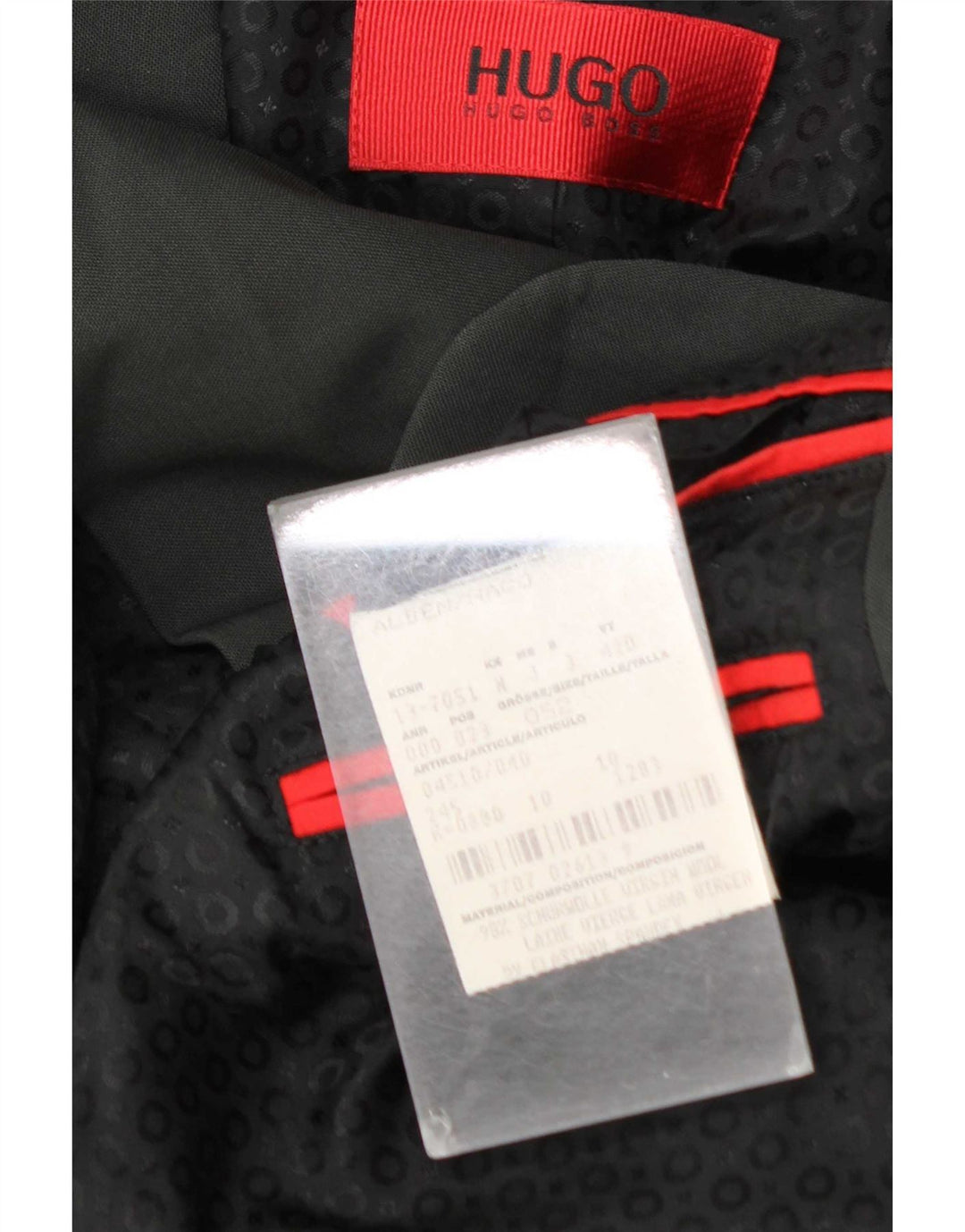 Jaqueta Blazer Masculina Hugo Boss com 2 Botões EU 52 XL Lã Cinza