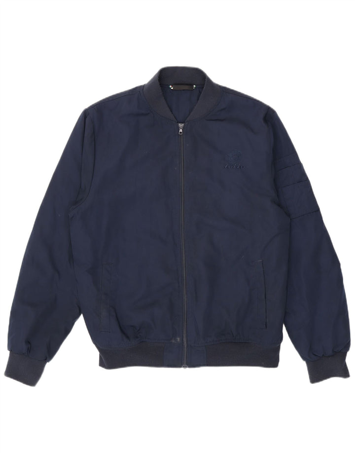Jaqueta bomber masculina Lotto UK 38 poliéster azul marinho médio