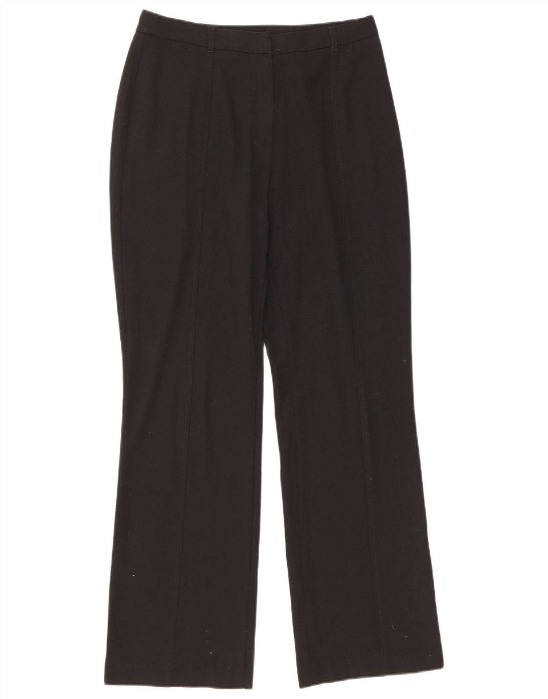 Calça casual feminina Marks & Spencer Bootcut Reino Unido 12 médio W30 L30 preta