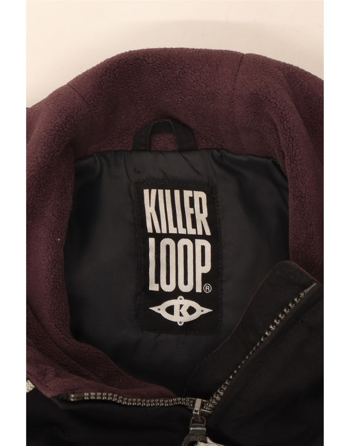 Jaqueta corta-vento masculina com capuz Killer Loop Reino Unido 38 médio preto