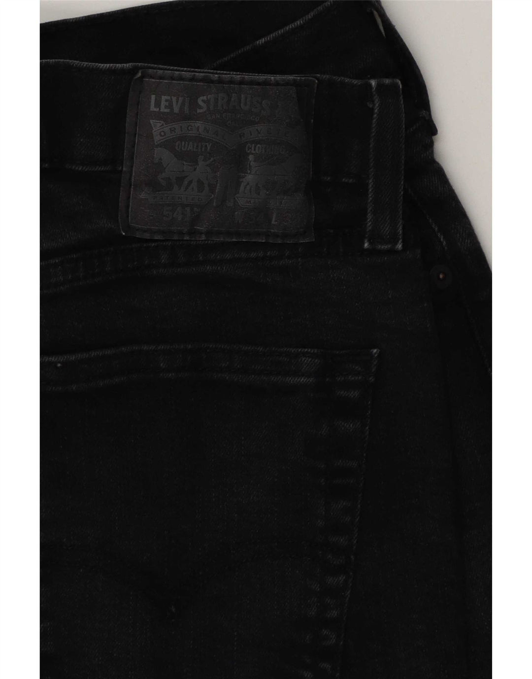 Levi's Masculino 541 Tapered Jeans W34 L32 Algodão Preto