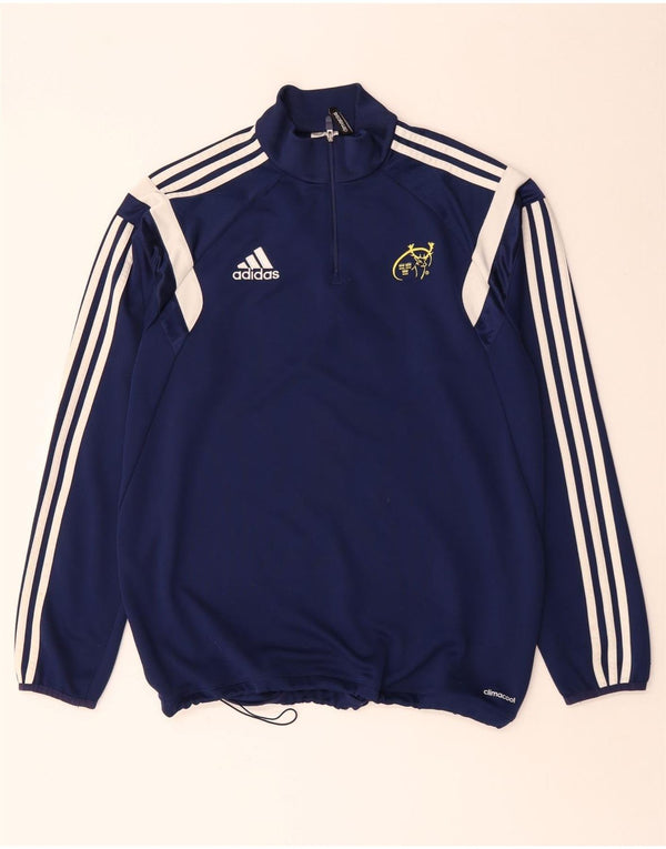 Adidas Mens Munster Rugby Pullover Treino Top Grande Azul Marinho