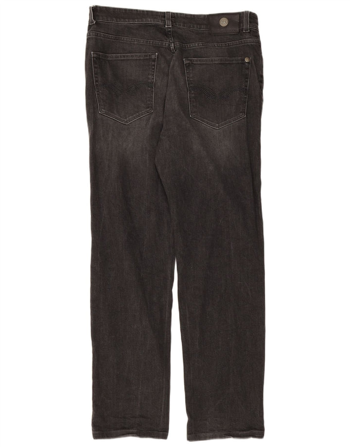 Jeans retos masculinos TRUSSARDI W34 L31 algodão preto