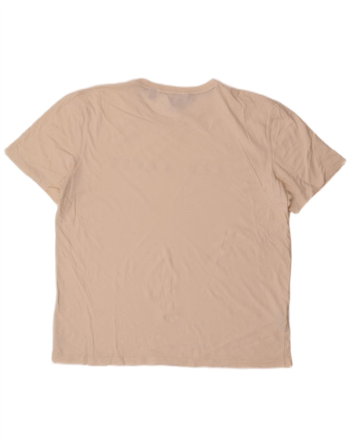 Camiseta gráfica masculina Ted Baker tamanho superior 4 grande branco