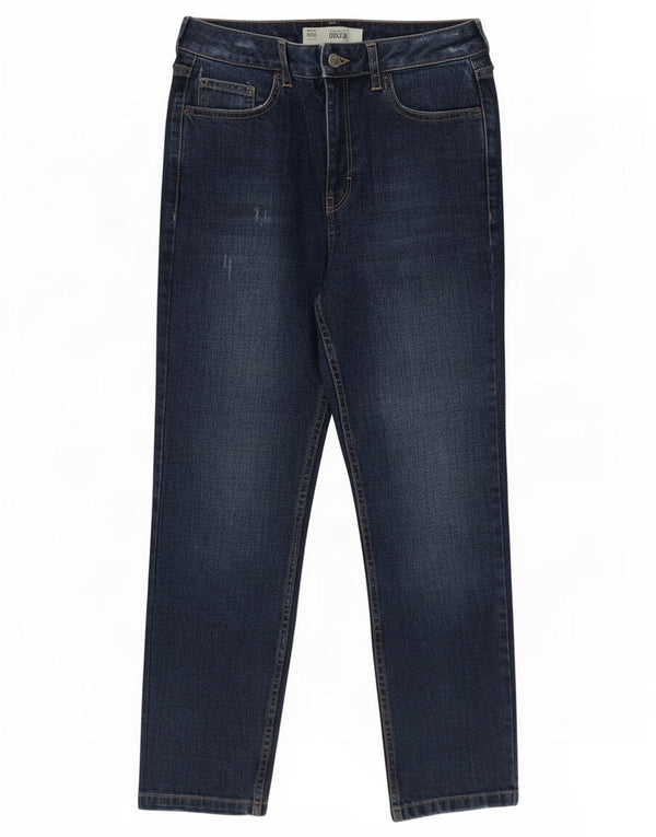 Jeans retos femininos Orson Distressed da Topshop W28 L25 algodão azul