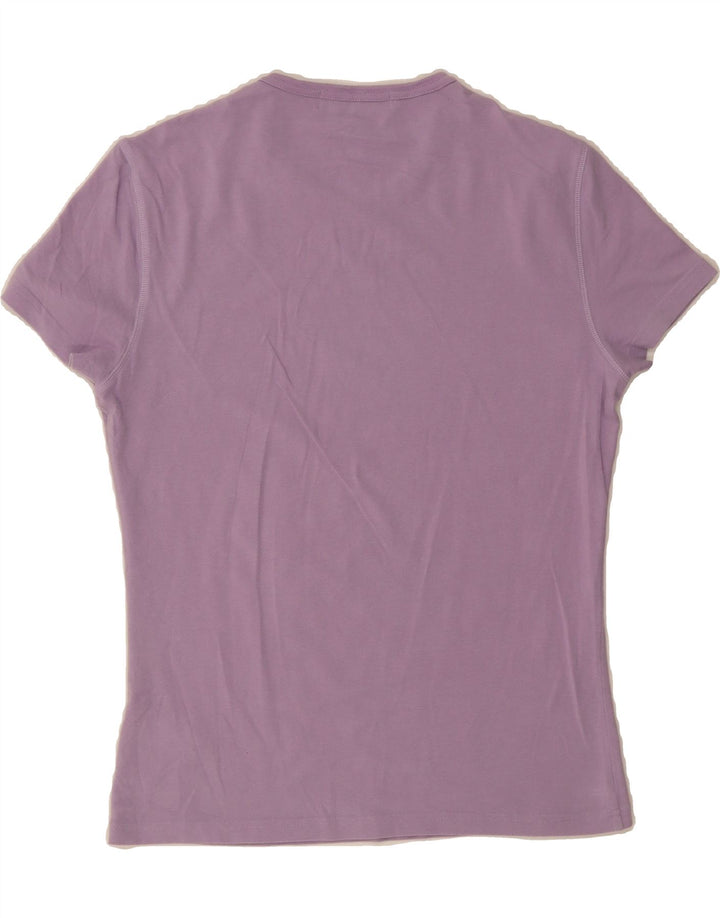 ICEBERG Womens T-Shirt Top UK 16 Large Purple Cotton Vintage Iceberg and Second-Hand Iceberg from Messina Hembry 