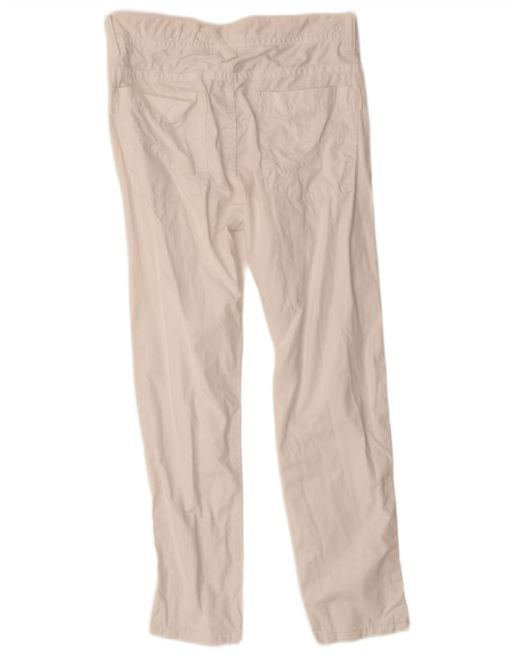 Calça casual slim masculina GAS W31 L28 algodão branco