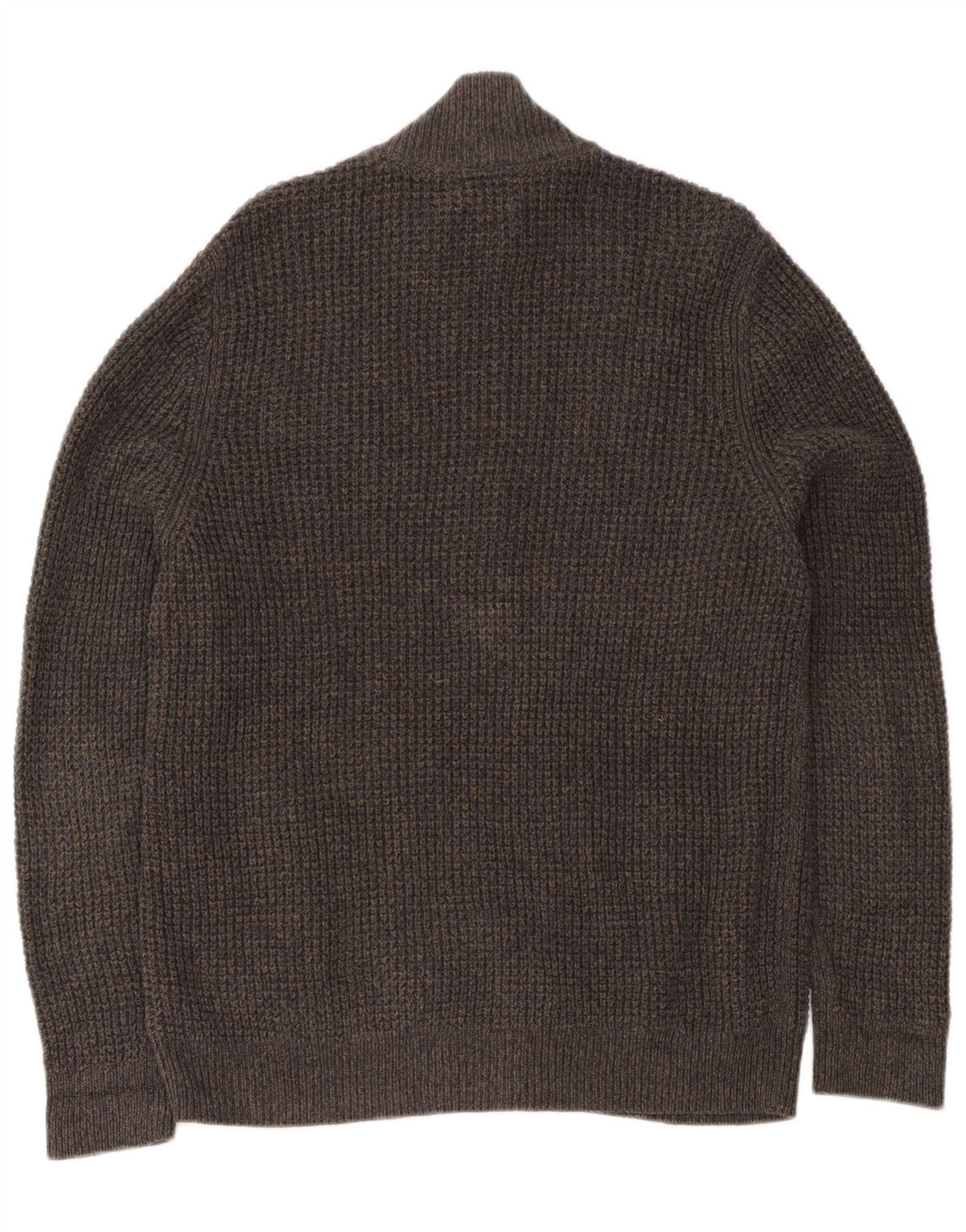 Suéter cardigã masculino L.L.Bean algodão cinza médio