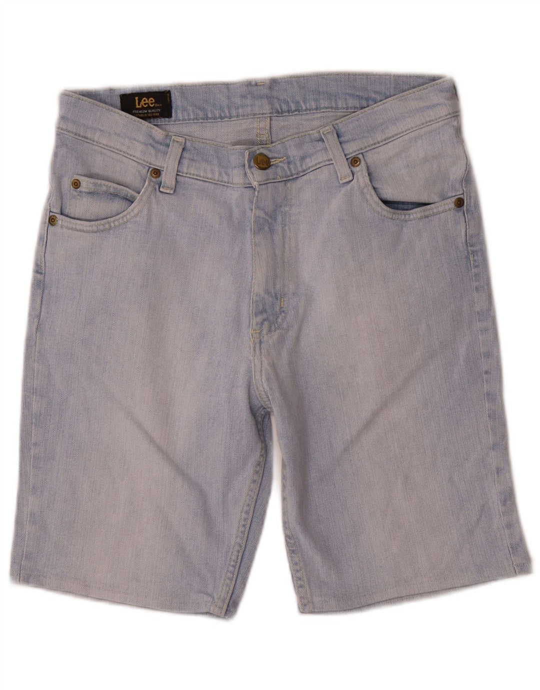 Shorts jeans masculino Lee W33 grande algodão azul