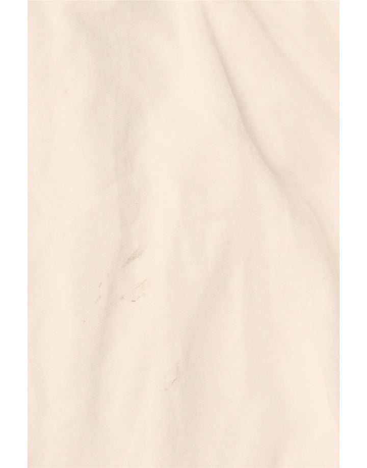 Vestido feminino Zara A-Line UK 18 XL branco poliéster