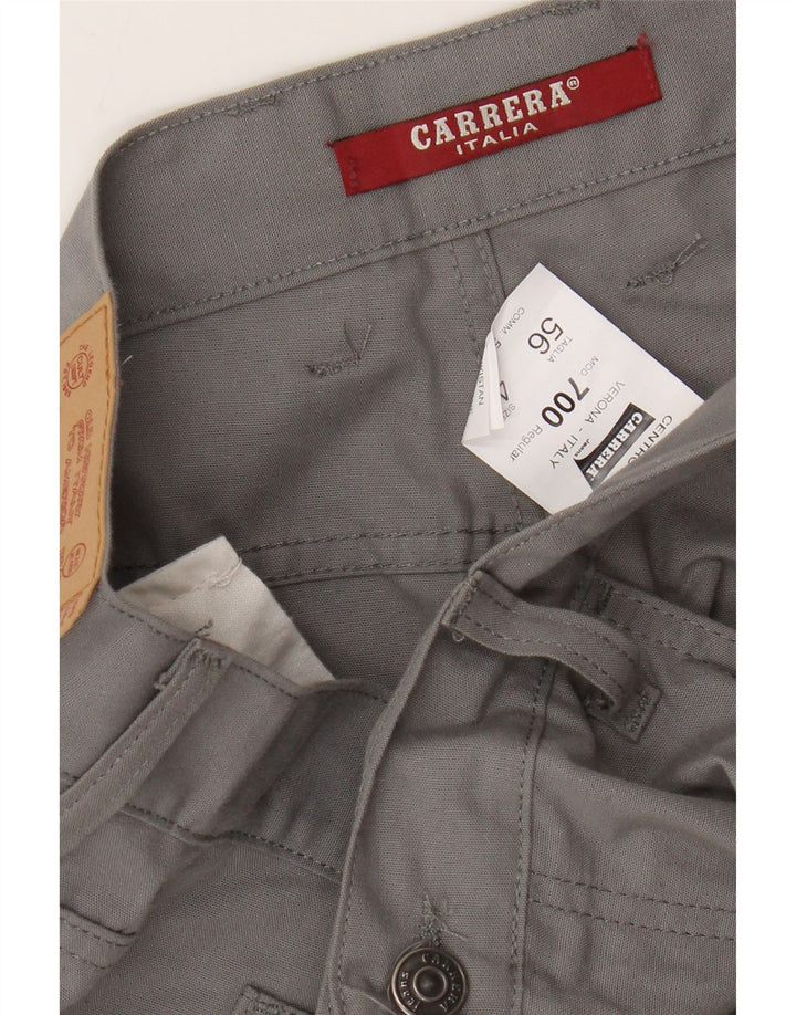 Calça masculina CARRERA 700 reta casual W40 L26 algodão cinza