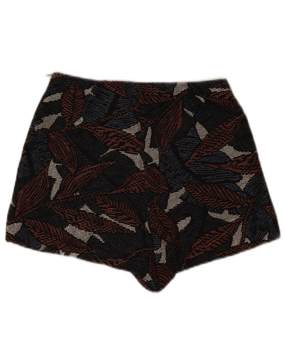 Zara Womens Trafaluc Abstract Pattern Shorts XS W24 Multicolorido