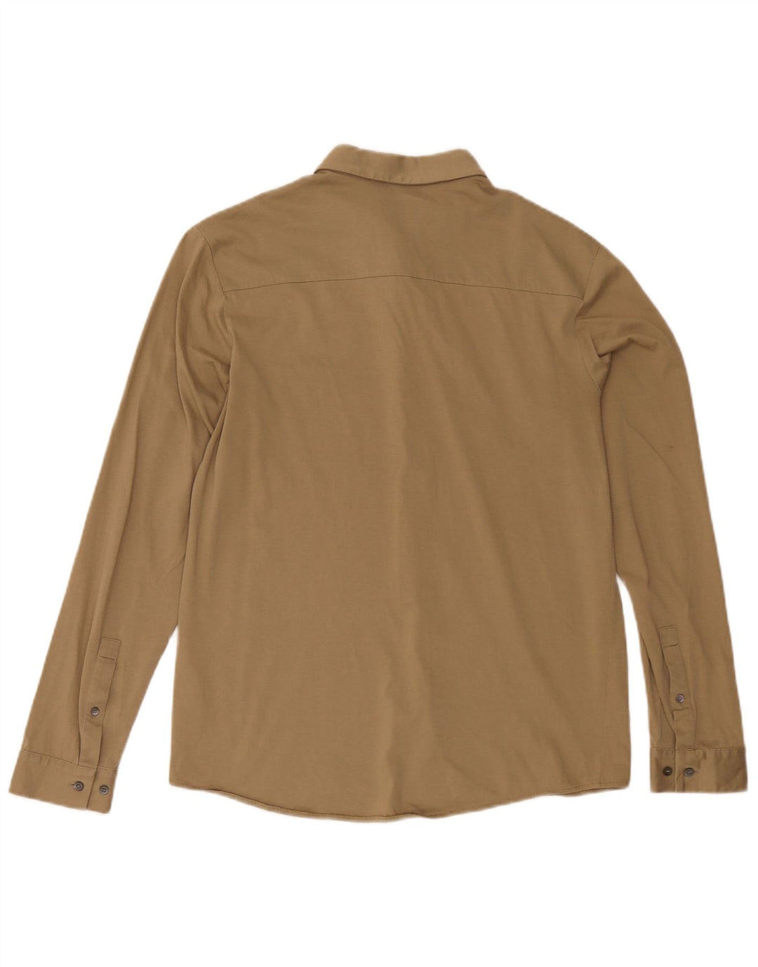 Camisa masculina Cos de algodão cáqui médio