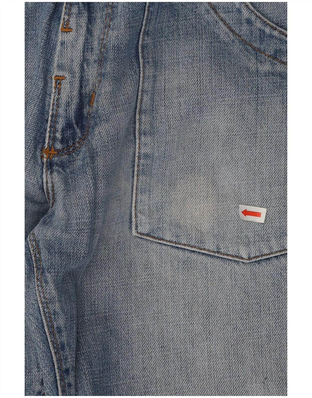 Lee Mens Dillon Patch Straight Jeans W30 L29 Azul Algodão