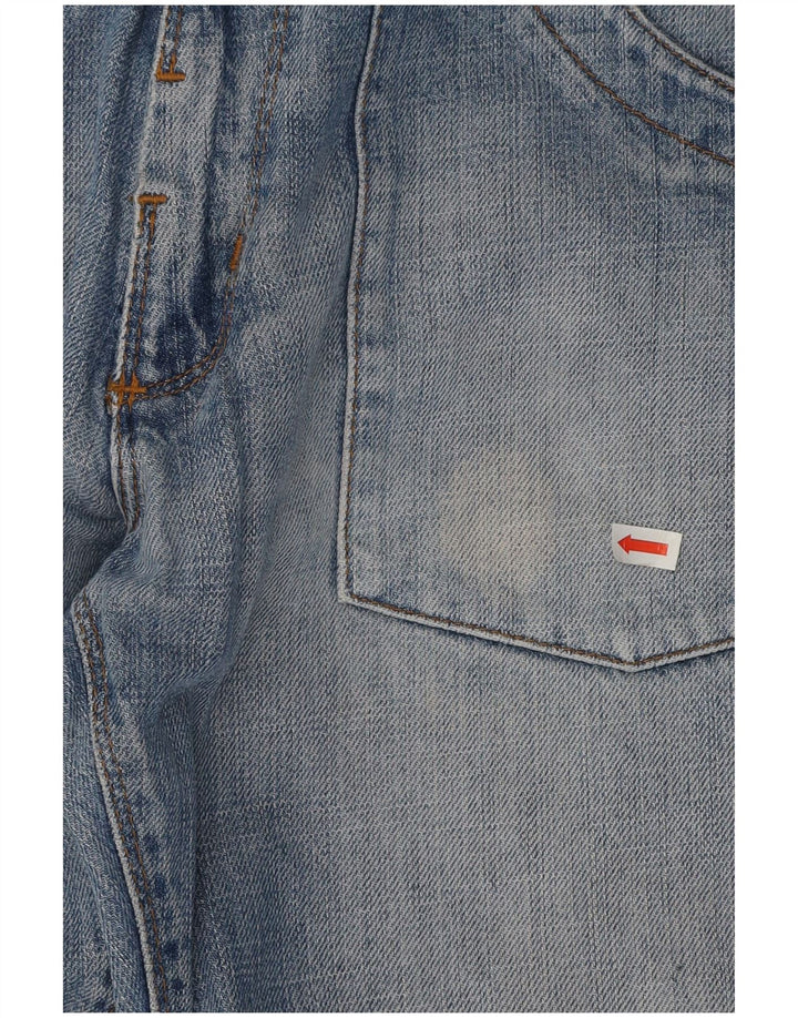 Lee Mens Dillon Patch Straight Jeans W30 L29 Azul Algodão