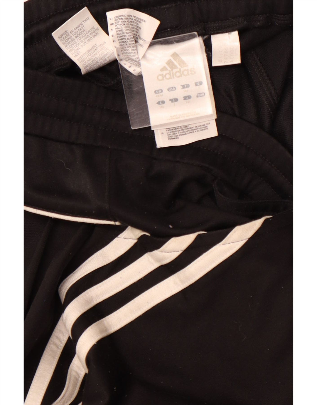 Calça de treino masculina ADIDAS 2XL preto colorblock poliéster