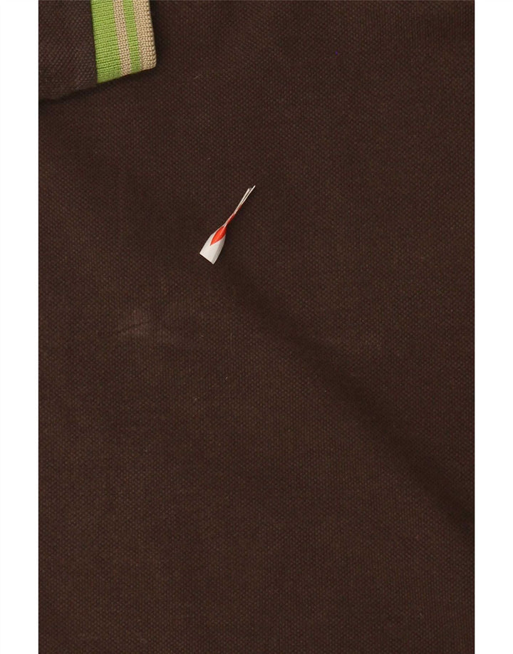 Camisa polo masculina Fred Perry edição especial grande algodão marrom