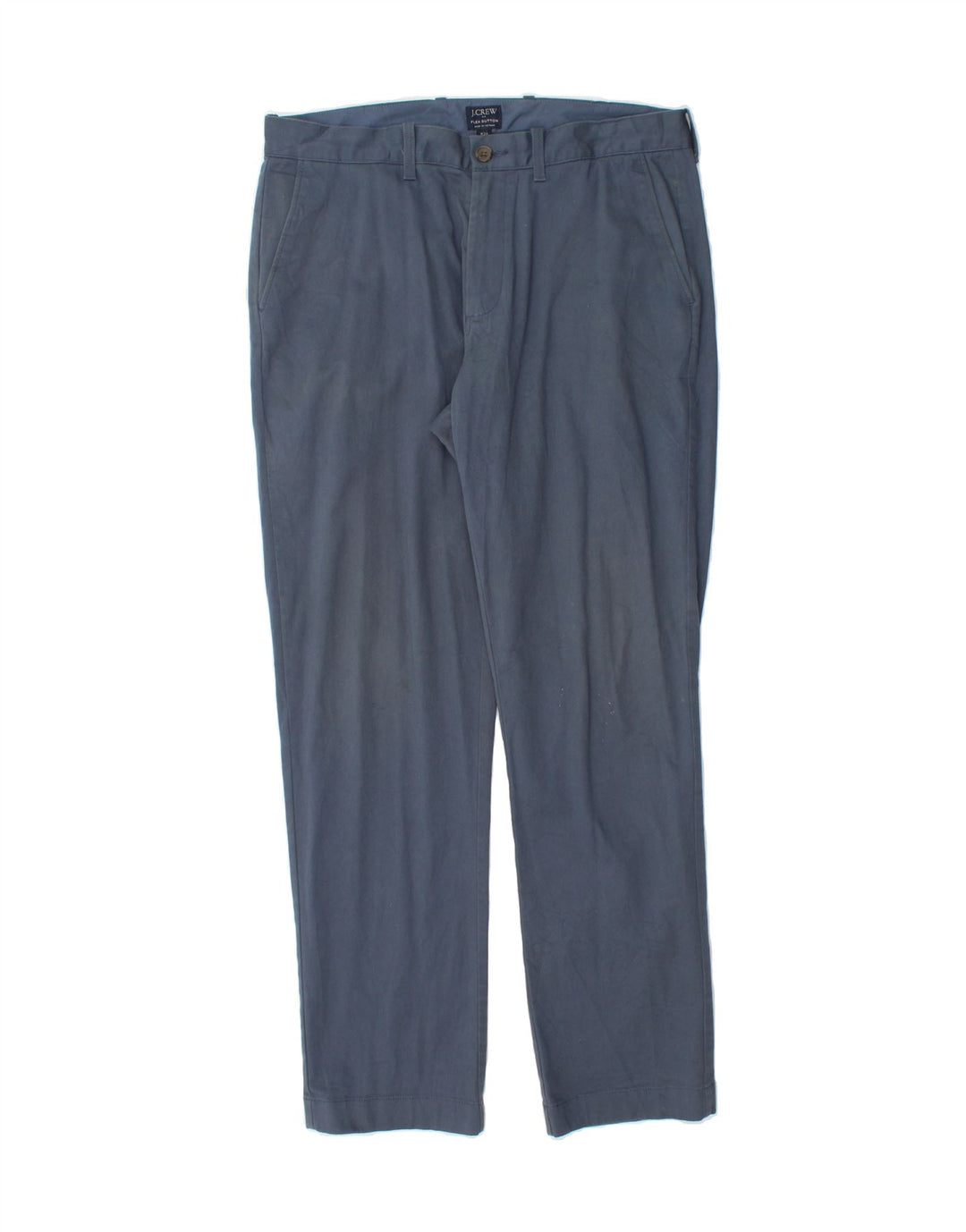 J. CREW Mens The Sutton Slim Chino Trousers W34 L32 Blue Cotton Vintage J. Crew and Second-Hand J. Crew from Messina Hembry 