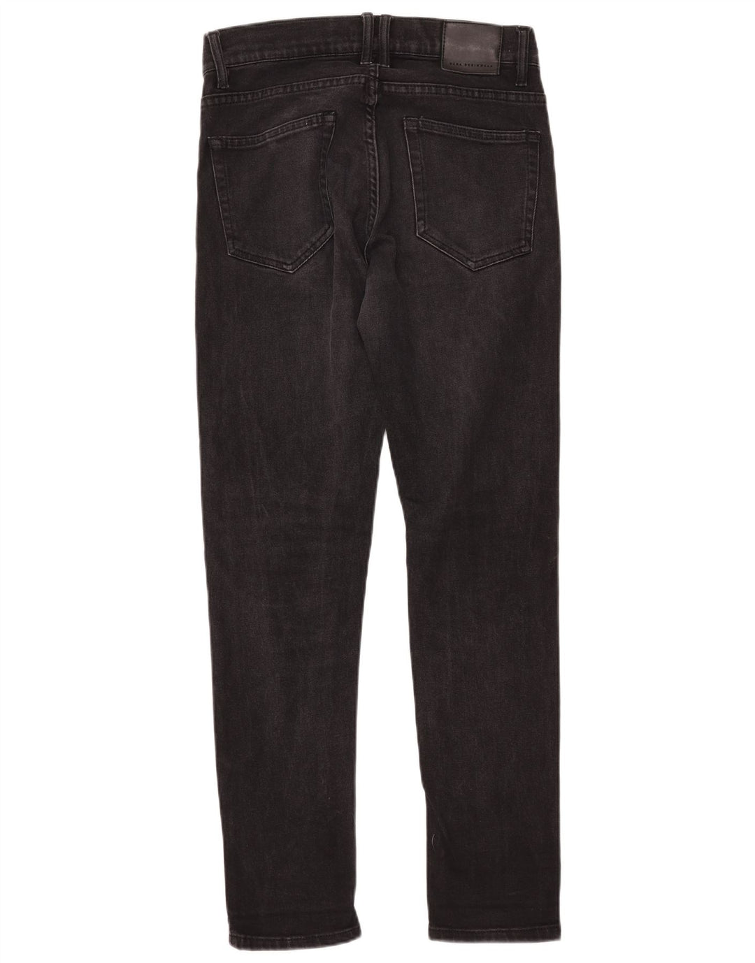 ZARA Mens Slim Jeans EU 38 Pequeno W30 L31 Preto