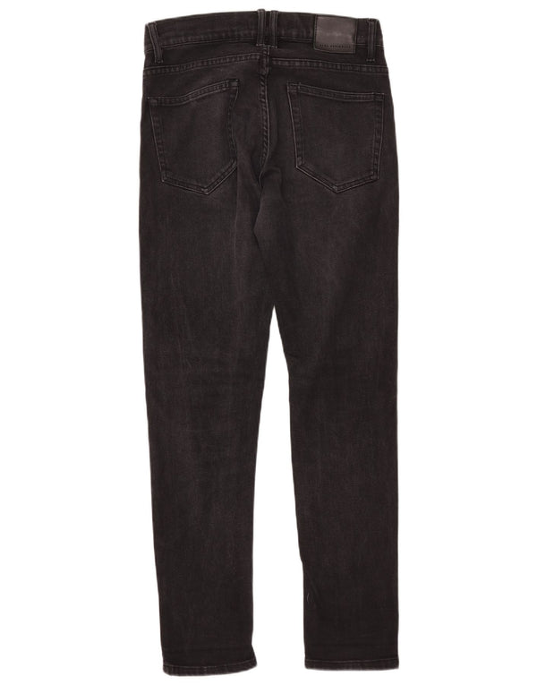 ZARA Mens Slim Jeans EU 38 Pequeno W30 L31 Preto