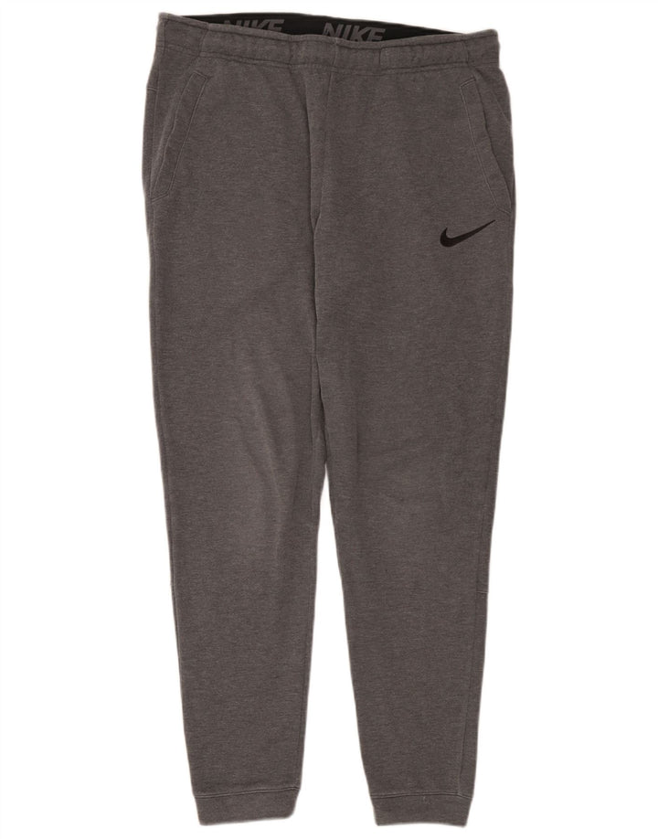 Nike Mens Dri Fit Calças de treino Joggers Grande Cinza Poliéster
