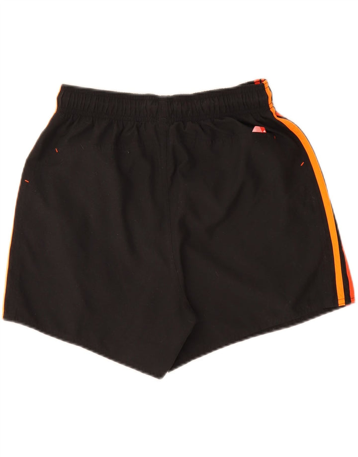 Shorts esportivos femininos Adidas UK 12 poliéster preto médio