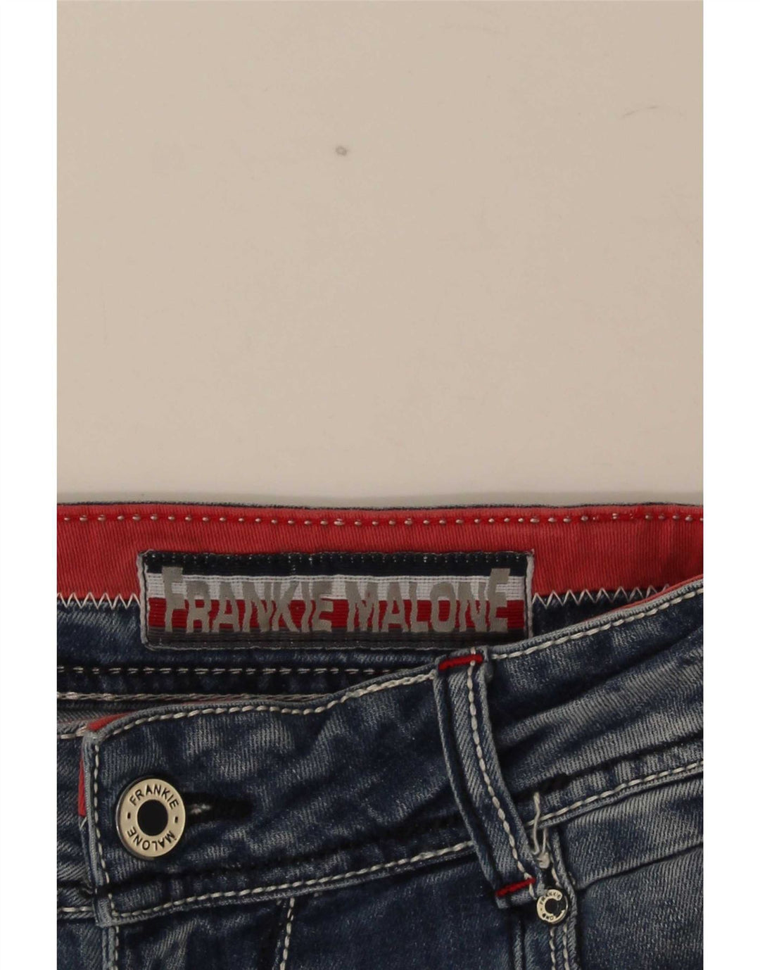 Shorts jeans feminino vintage IT 44 médio W32 algodão azul