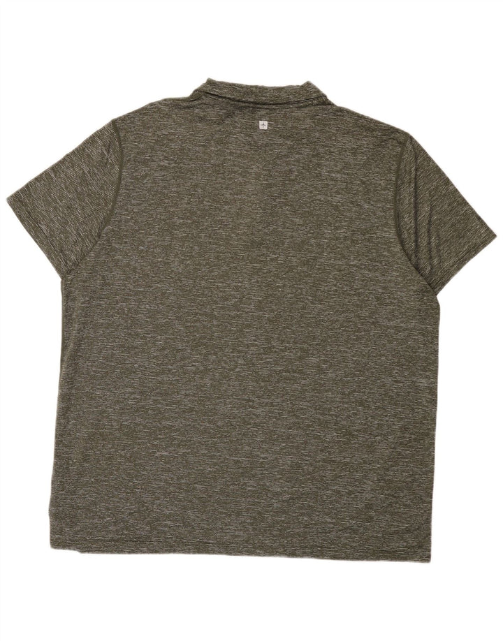 Camisa polo masculina Mountain Warehouse 2XL poliamida manchada cáqui