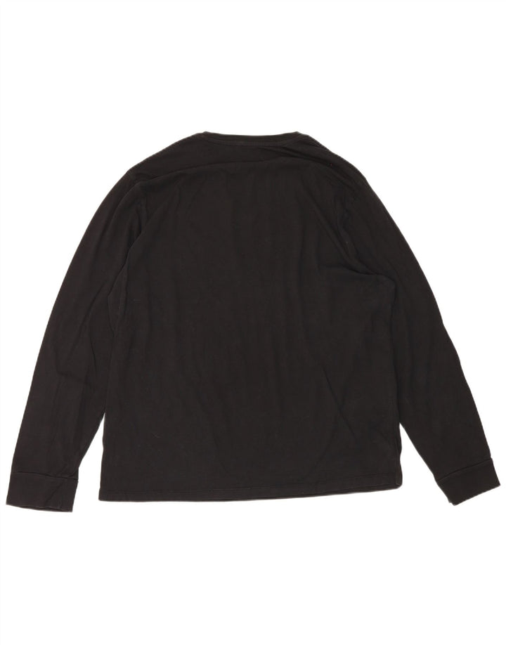 Top gráfico masculino Levi's manga comprida XL preto algodão