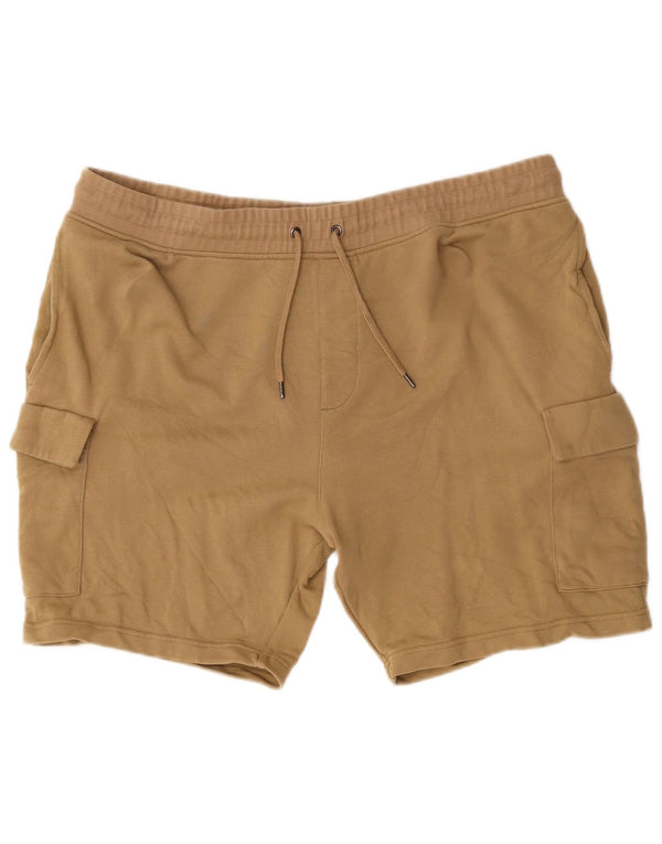 Shorts esportivos masculinos Marks & Spencer Regular Fit 2XL algodão bege