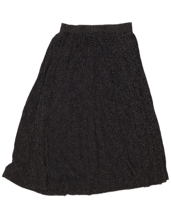 Saia midi feminina Lemon IT 44 médio W30 viscose manchada preta