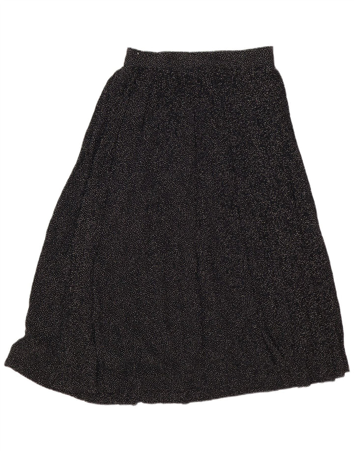 Saia midi feminina Lemon IT 44 médio W30 viscose manchada preta