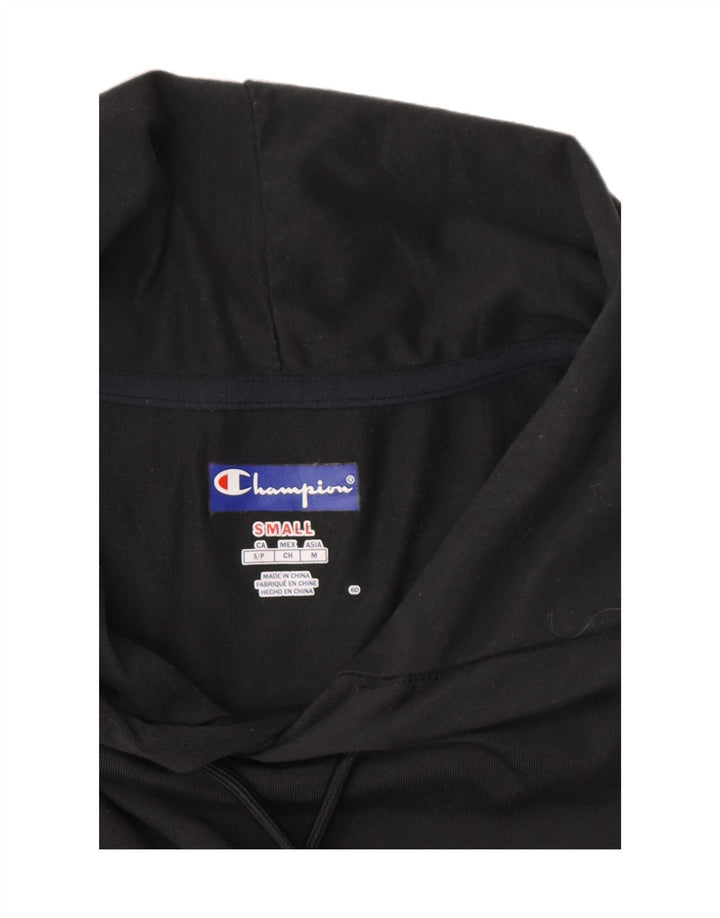 CHAMPION Mens Hoodie Jumper Small Black Vintage Champion and Second-Hand Champion from Messina Hembry 
